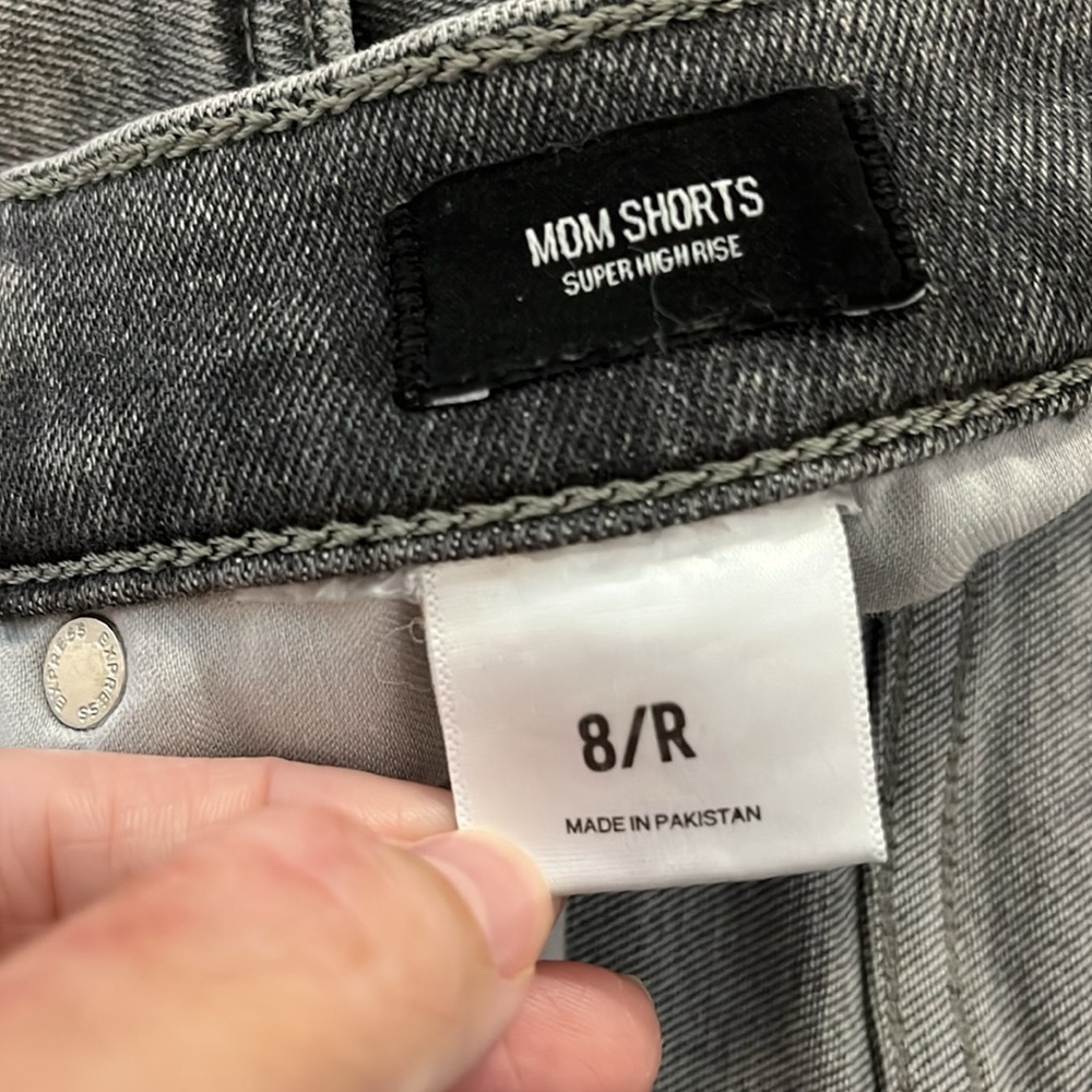 Express High Rise Mom Shorts - Picture 3 of 5